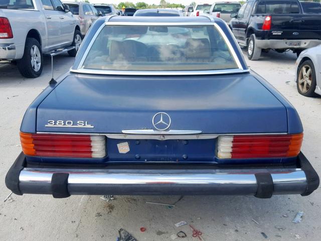 WDBBA45A5EA002907 - 1984 MERCEDES-BENZ 380 SL BLUE photo 6