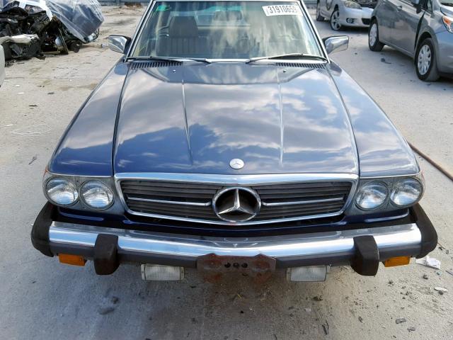 WDBBA45A5EA002907 - 1984 MERCEDES-BENZ 380 SL BLUE photo 9