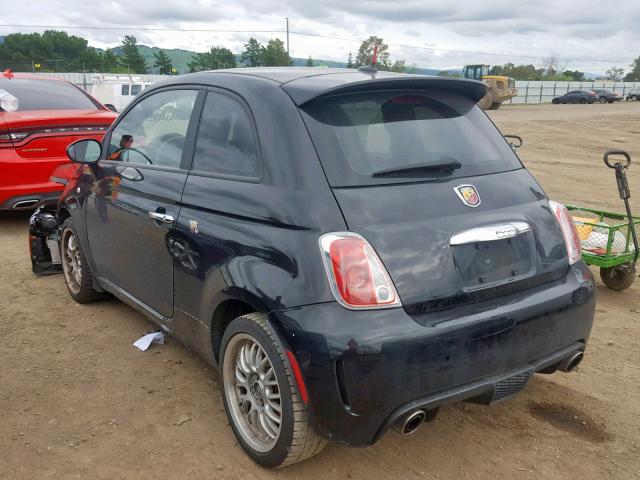 3C3CFFFH0DT552395 - 2013 FIAT 500 ABARTH BLACK photo 3