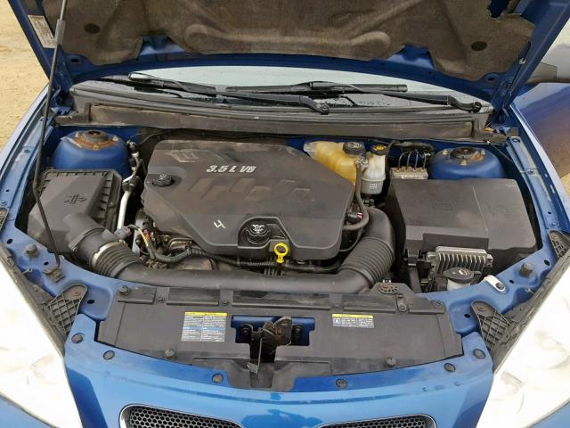 1G2ZH18N274144825 - 2007 PONTIAC G6 GT BLUE photo 7