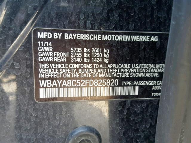 WBAYA8C52FD825820 - 2015 BMW ALPINA B7 BLACK photo 10