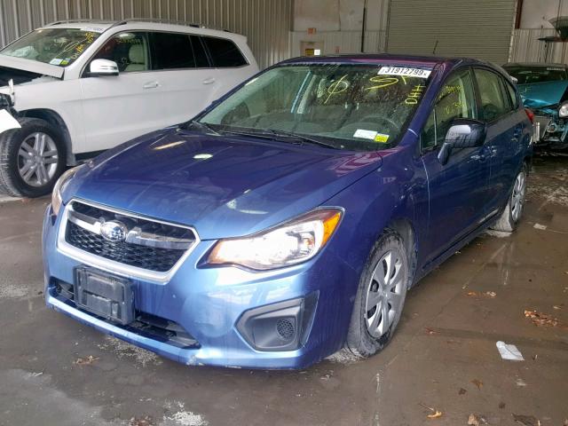 JF1GPAA64E9328436 - 2014 SUBARU IMPREZA BLUE photo 2