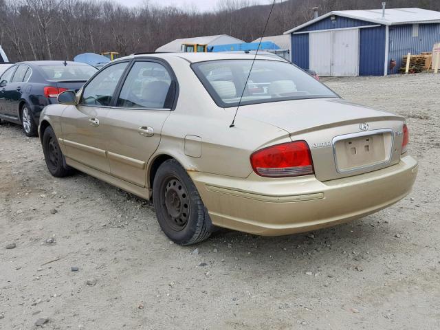 KMHWF25S43A754589 - 2003 HYUNDAI SONATA GL GOLD photo 3