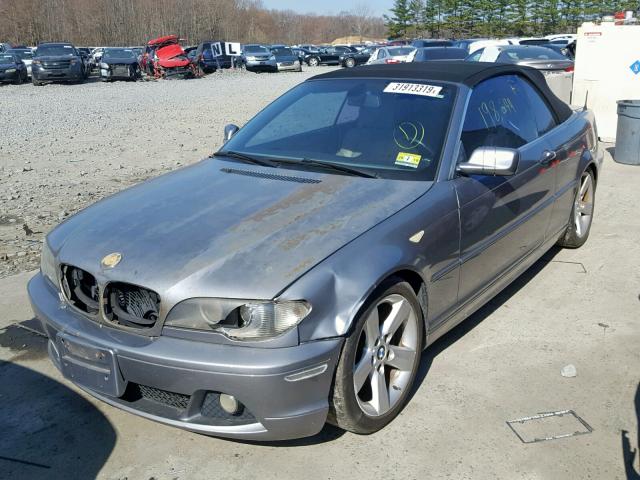 WBABW33444PL25946 - 2004 BMW 325 CI GRAY photo 2