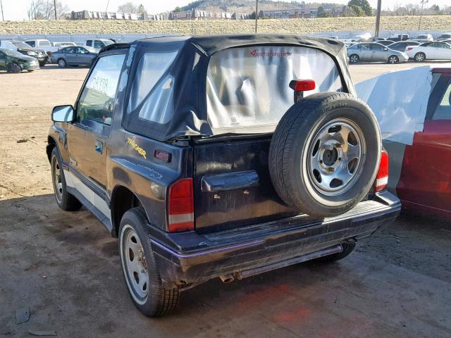 2CNBJ18U2L6209377 - 1990 GEO TRACKER BLACK photo 3