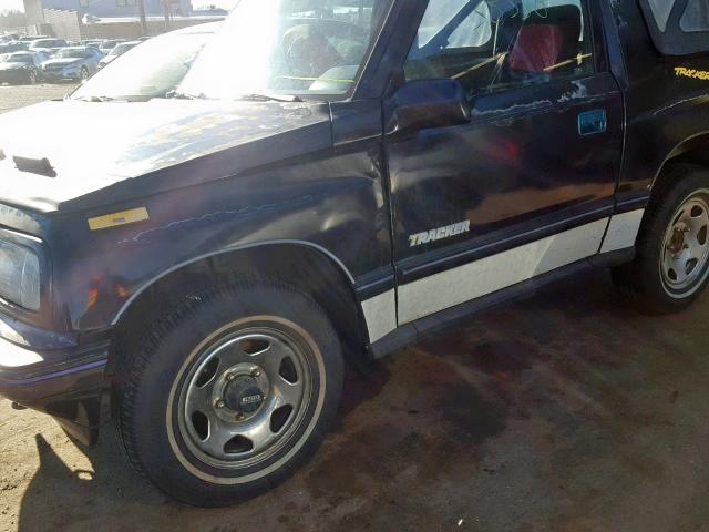 2CNBJ18U2L6209377 - 1990 GEO TRACKER BLACK photo 9