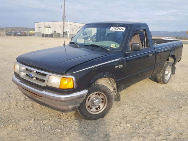 1FTCR10A9TUB50431 - 1996 FORD RANGER BLACK photo 2