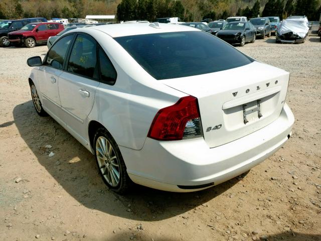 YV1MS382392453236 - 2009 VOLVO S40 2.4I WHITE photo 3