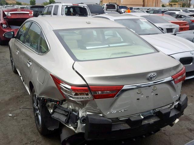 4T1BK1EBXGU234020 - 2016 TOYOTA AVALON XLE GOLD photo 3