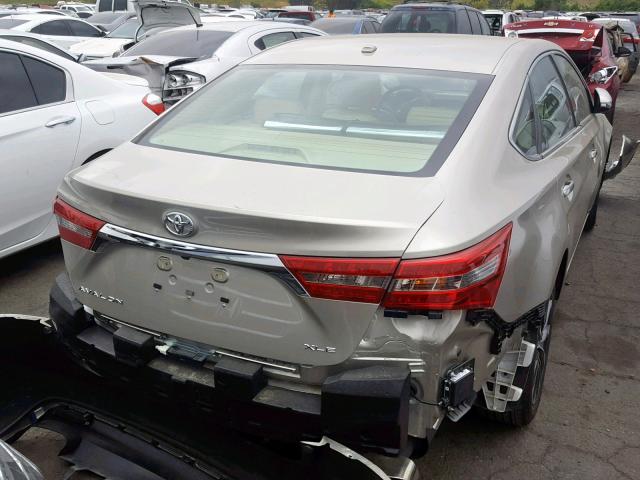 4T1BK1EBXGU234020 - 2016 TOYOTA AVALON XLE GOLD photo 4