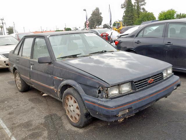 1Y1SL5155JZ042504 - 1988 CHEVROLET NOVA BLACK photo 1