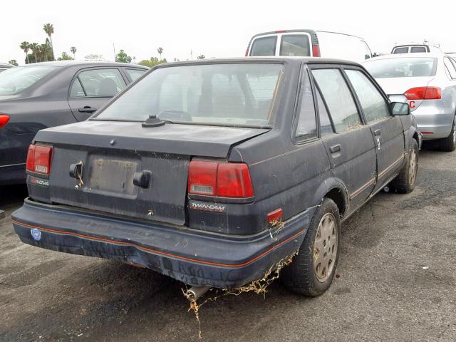 1Y1SL5155JZ042504 - 1988 CHEVROLET NOVA BLACK photo 4