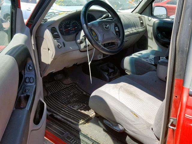 4F4YR16U12TM01980 - 2002 MAZDA B3000 CAB RED photo 9