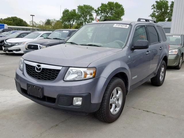 4F2CZ49HX8KM11859 - 2008 MAZDA TRIBUTE HY GRAY photo 2