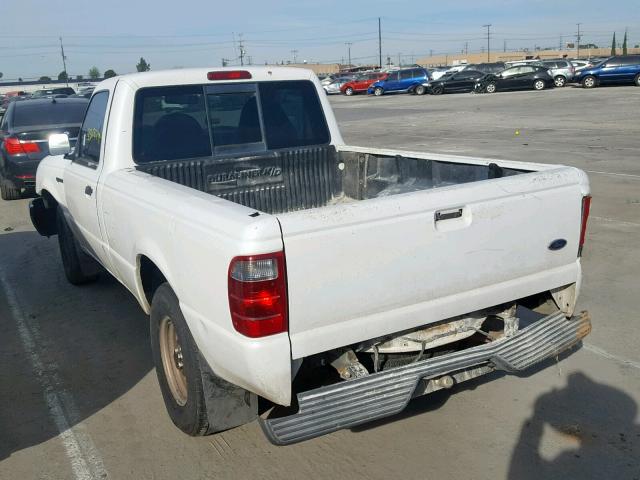 1FTYR10D12PA22536 - 2002 FORD RANGER WHITE photo 3