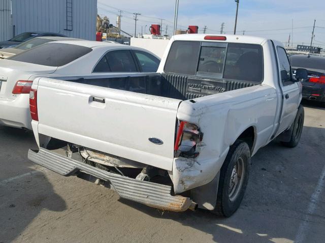 1FTYR10D12PA22536 - 2002 FORD RANGER WHITE photo 4