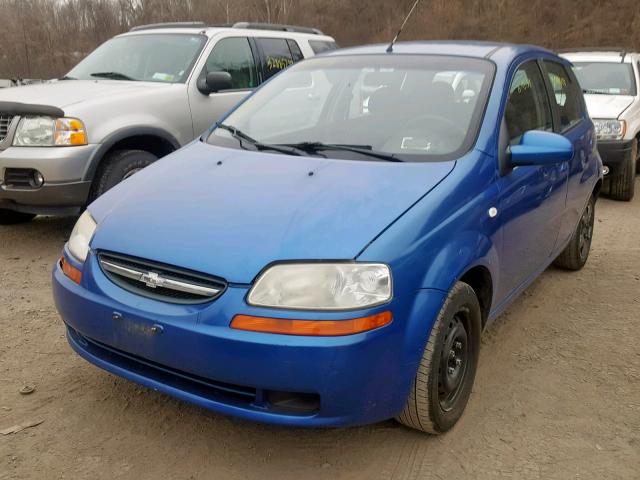 KL1TD666X6B566784 - 2006 CHEVROLET AVEO BASE Көк фото 2