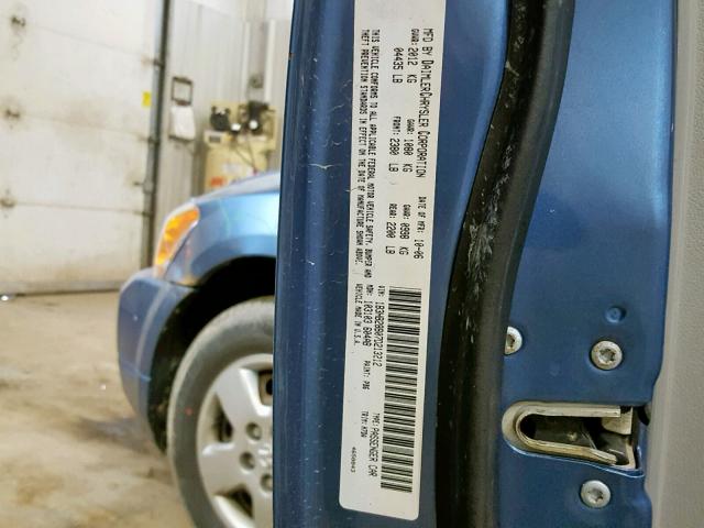 1B3HB28B07D213212 - 2007 DODGE CALIBER BLUE photo 10