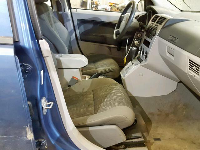 1B3HB28B07D213212 - 2007 DODGE CALIBER BLUE photo 5