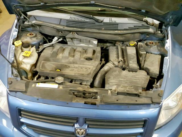 1B3HB28B07D213212 - 2007 DODGE CALIBER BLUE photo 7