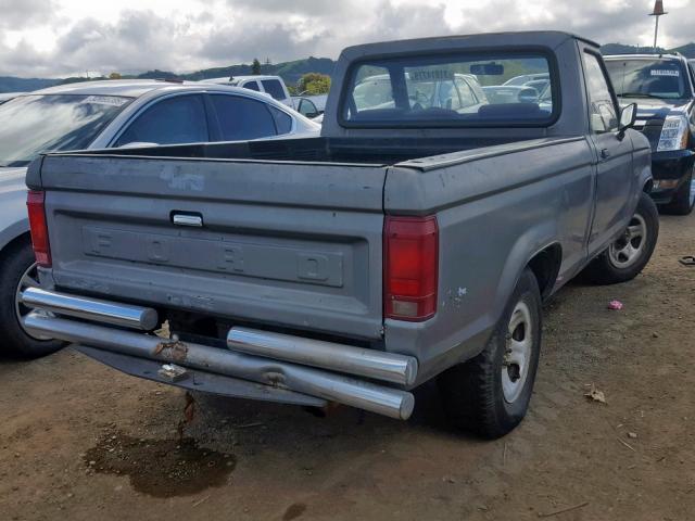 1FTBR10A3JUB43659 - 1988 FORD RANGER GRAY photo 4