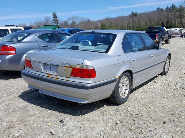 WBAGH83481DP25714 - 2001 BMW 740 IL SILVER photo 4