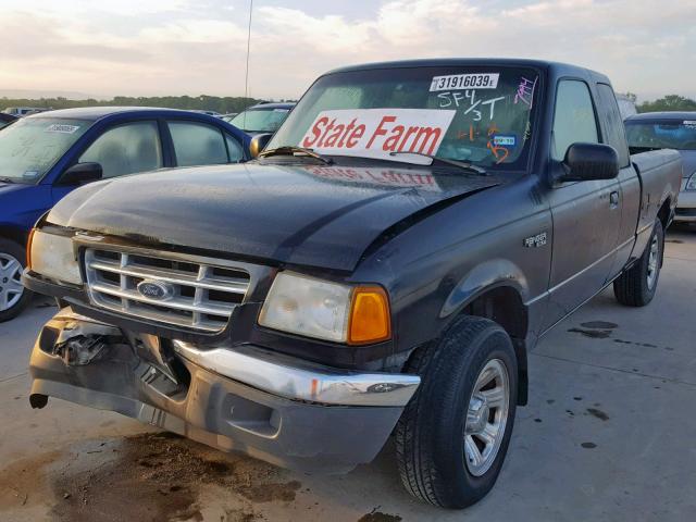 1FTYR14E11PA67994 - 2001 FORD RANGER SUP BLACK photo 2