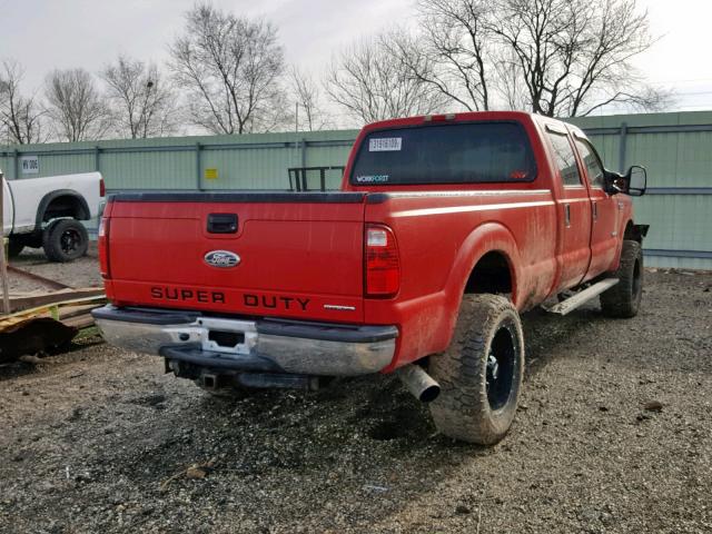 1FTWW31PX5EC75133 - 2005 FORD F350 SRW S RED photo 4