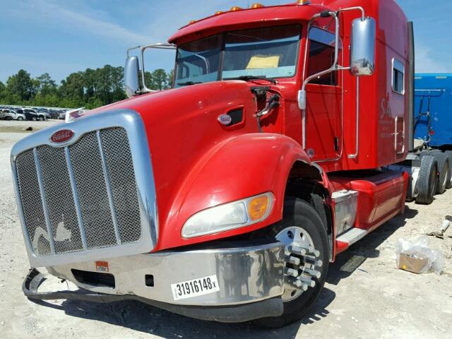 1XPHDP9X4CD159633 - 2012 PETERBILT 386 RED photo 2