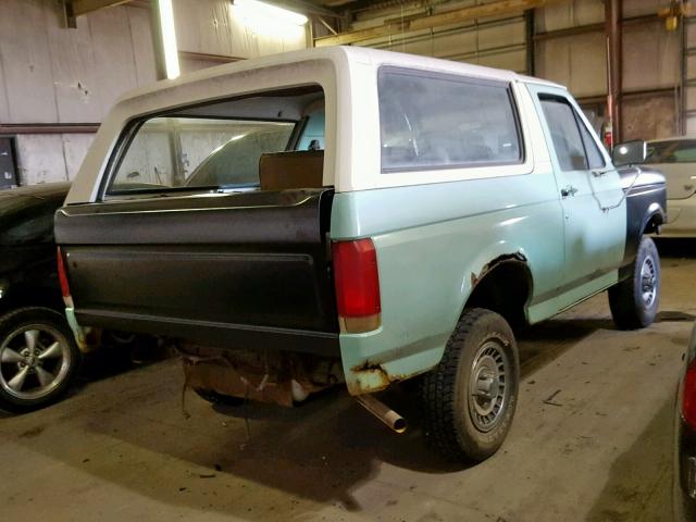 1FMEU15N7LLB01975 - 1990 FORD BRONCO U10 GREEN photo 4