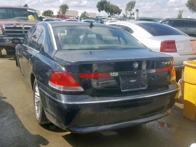 WBAGN63484DS47473 - 2004 BMW 745 LI BLACK photo 3