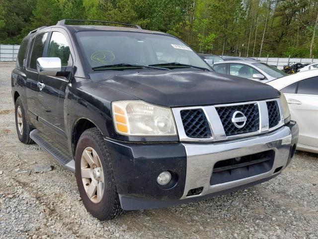 5N1AA08A04N731482 - 2004 NISSAN ARMADA SE BLACK photo 1