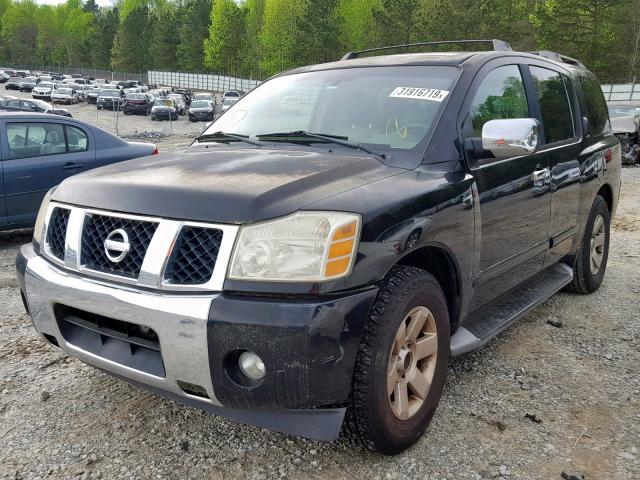 5N1AA08A04N731482 - 2004 NISSAN ARMADA SE BLACK photo 2