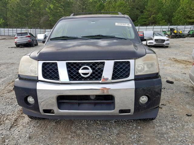 5N1AA08A04N731482 - 2004 NISSAN ARMADA SE BLACK photo 9