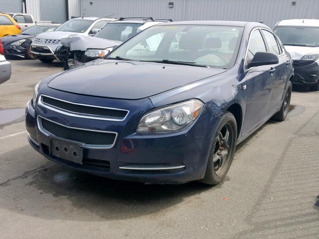 1G1ZG57N684281087 - 2008 CHEVROLET MALIBU LS BLUE photo 2