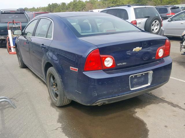 1G1ZG57N684281087 - 2008 CHEVROLET MALIBU LS BLUE photo 3
