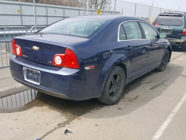 1G1ZG57N684281087 - 2008 CHEVROLET MALIBU LS BLUE photo 4