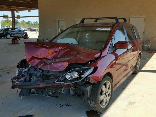 JM1CR293X80302788 - 2008 MAZDA 5 MAROON photo 2