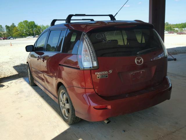 JM1CR293X80302788 - 2008 MAZDA 5 MAROON photo 3