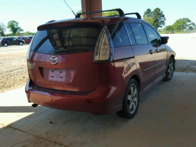 JM1CR293X80302788 - 2008 MAZDA 5 MAROON photo 4