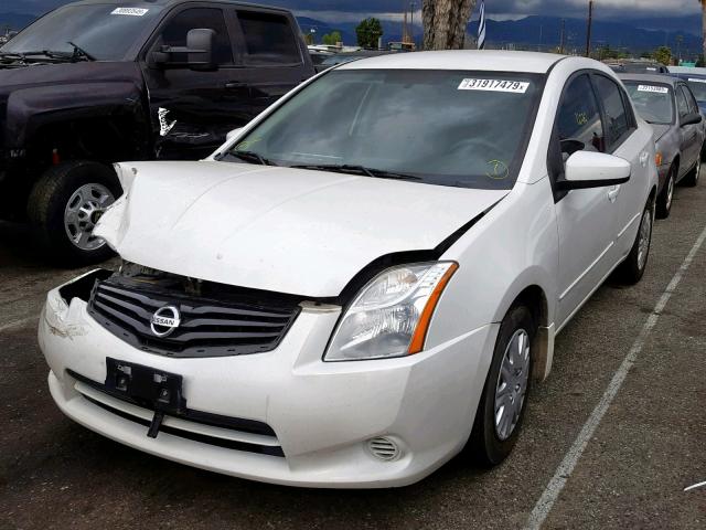 3N1AB6AP7CL747098 - 2012 NISSAN SENTRA 2.0 WHITE photo 2