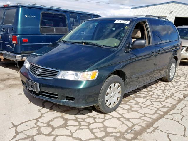 2HKRL18541H505287 - 2001 HONDA ODYSSEY LX GREEN photo 2