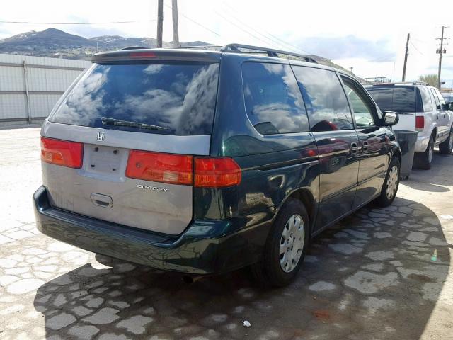 2HKRL18541H505287 - 2001 HONDA ODYSSEY LX GREEN photo 4