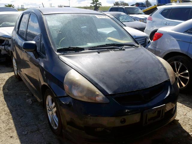 JHMGD38658S060903 - 2008 HONDA FIT SPORT BLACK photo 1