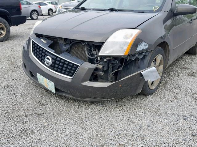 3N1AB61E78L659304 - 2008 NISSAN SENTRA 2.0 TAN photo 9