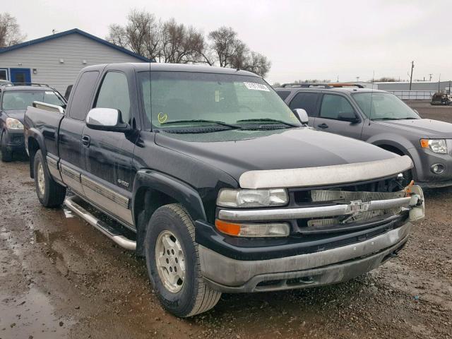 2GCEK19T621174388 - 2002 CHEVROLET SILVERADO BLACK photo 1