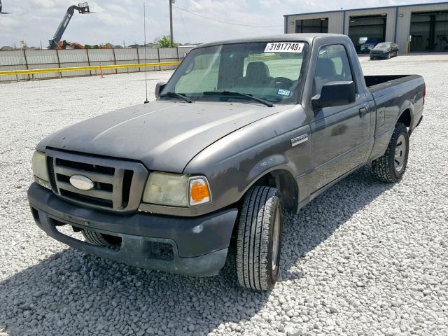 1FTYR10D27PA02383 - 2007 FORD RANGER GRAY photo 2
