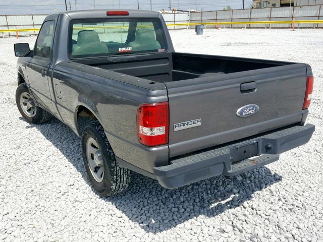 1FTYR10D27PA02383 - 2007 FORD RANGER GRAY photo 3