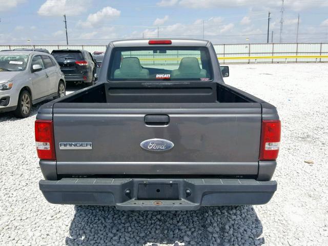 1FTYR10D27PA02383 - 2007 FORD RANGER GRAY photo 6