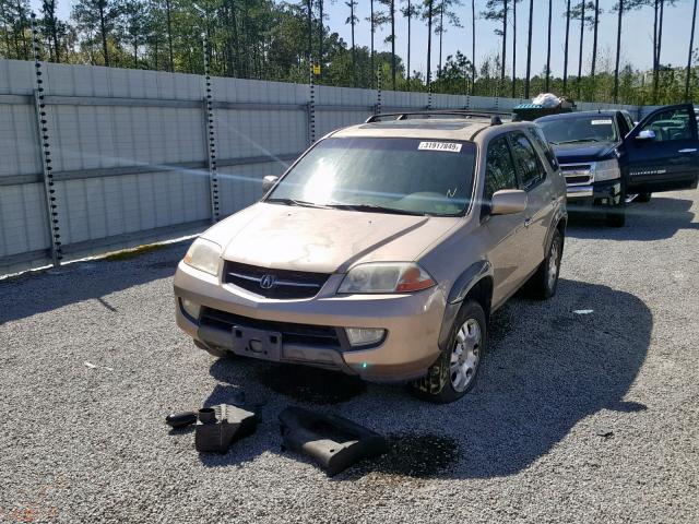 2HNYD18242H539183 - 2002 ACURA MDX GOLD photo 2